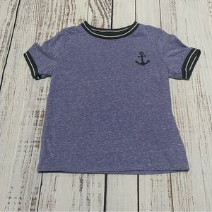♥️2/$14♥️ Old Navy Anchor Ringer Tee